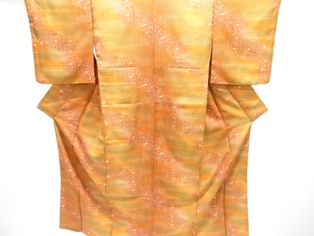 JAPANESE KIMONO / KOMON / MIST & CHINESE FLOWERS